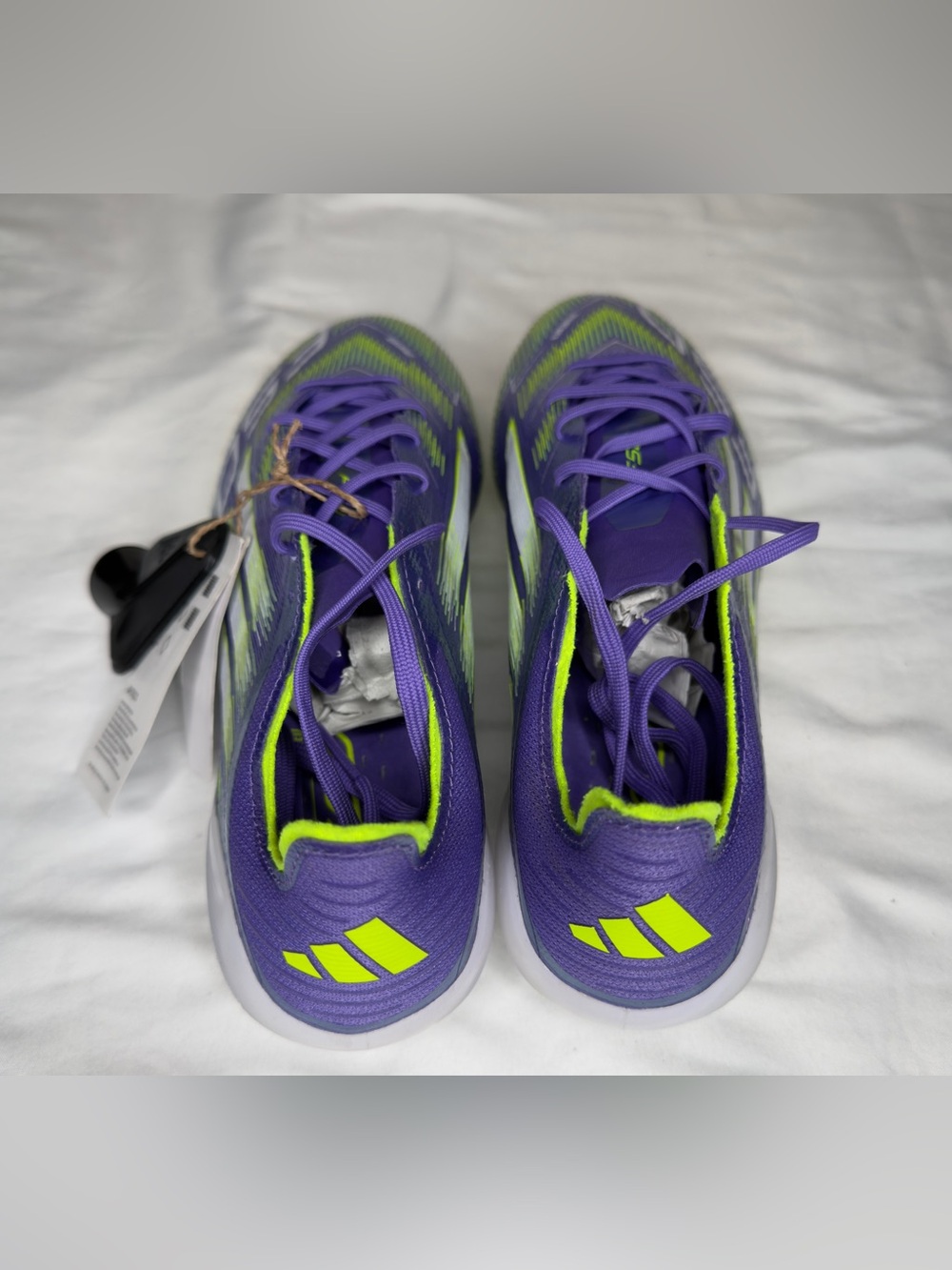 Adidas F50 Elite SG Soccer Cleats Purple Rush & Lucid Lemon Sz 6 JH7633 NWT - Picture 6 of 16